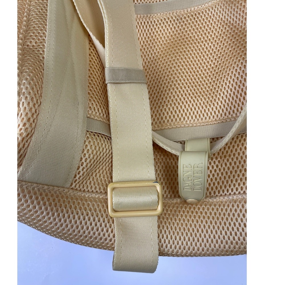 Dagne Dover Landon Carryall Mesh Duffel Bag Yellow Medium Travel Gym Tote - Picture 14 of 16